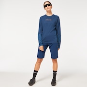 Wmns  Factory Pilot LS Jersey - Poseidon
