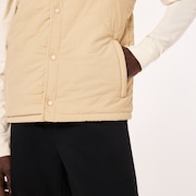 Quilted Sherpa Vest - Humus