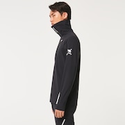 Skull Synchronism Aloft Mock Neck - Blackout