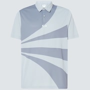 Geometric Swing  Polo - Fog Gray