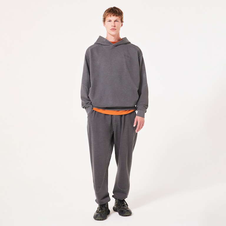 Indigo Side Zip Hoodie - Bleached Grey