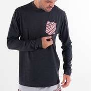 Camiseta Marbled LS - Blackout
