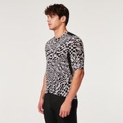 Endurance Dazzle Camo Jersey - Abstract Black/White
