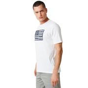 SI Distressed Flag Tee - White