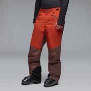 Canopy PRO Insulated Pant - Dark Umber/Flame Red