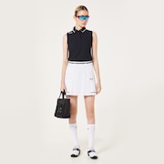 Elevate Deep Rise Pleats Skirt - White