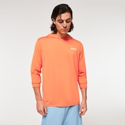 Rainbow Rc Hooded Rushguard - Soft Orange