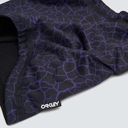 Printed Neck Gaiter - Deep Violet/Black Crackle