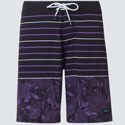 Split Floral 20 Rc Boardshorts - Purple Flower/Stripe