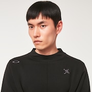 Skull Common Sweater Mock - Blackout