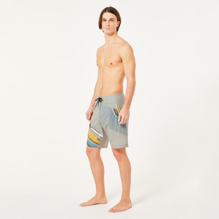 Striped 19'' Boardshort - Boulder Green