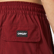 Seersucker 16" Beach Short - Iron Red