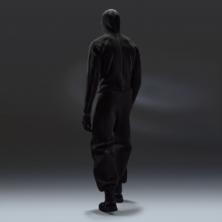 Latitude Veil 3D Knitted Hoodie - Pitch Black