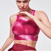 Tie Dye Racerback Sports Bra - Burgundy Tie Dye