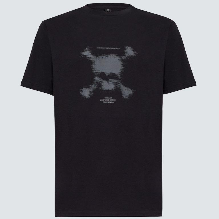 Blurred Scatter Skull Tee - Blackout