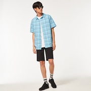 Pacific Button Down SS - Aviator Blue Check