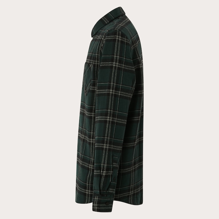 Podium Plaid Ls Flannel - Black/Green