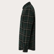 Podium Plaid Ls Flannel - Black/Green