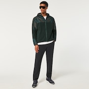 Wanderlust Fz Hoodie - Green/Mountain Td Print