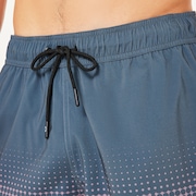 Sand Pixel Rc 16" Beachshort - Gradient Monogram Slate/Toadstool