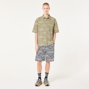 Outdoor Printed Short - Aop Mountain Black Cement