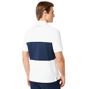 Color Block Polo Short Sleeve - White
