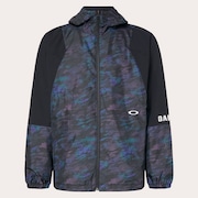 Oakley Enhance Wind Warm Graphic Jacket 13.7 in Black Print