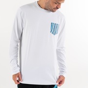 Camiseta Marbled LS - White