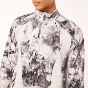 Latitude Arc Rc 1/4 Zip Fleece - Rocks Print Gray