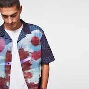 Outer Limits SS Button Down - Galaxy Print