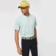 Oakley Jacquard Stripe Polo - Bay Green