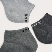 Short Solid Socks (3 Pcs) - Dark Gray Heather