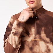 Tc Rykkinn Rc Fleece - Brown Clouds Print