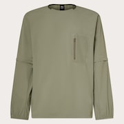 Latitude Flight Convert Shell Tee - Boulder Green