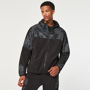 Wanderlust Fz Hoodie - Black/Mountain Td Print