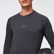 Foundational Heathered LS - Dark Gray Heather