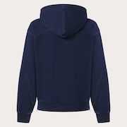 Indigo Side Zip Hoodie - Blue Indigo