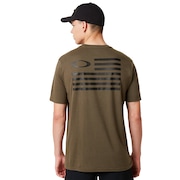 SI Oakley Flag Tee - Dark Brush
