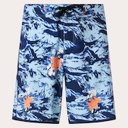 Palm Florals Rc 19” Boardshort - Tiger Flowers Camo Blue