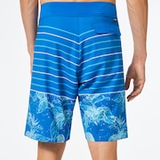 Retro Split 21 Boardshort - Light Blue Flower/Stripe