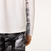 Slant Logo Print L/S Tee 8.0 - White