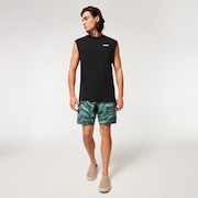 Marble Swirl 19" Boardshort - Mint Green Magma