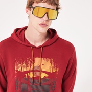 Golden Hour Bark Po Hoodie - Iron Red