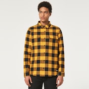 Bear Cozy Flannel - Amber Yellow/Black Check