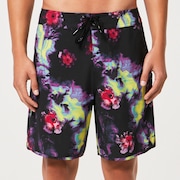 Floral Splash 19" Boardshort - Acid Flower Print