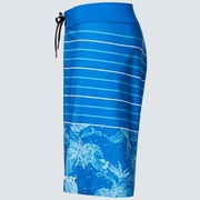 Retro Split 21 Boardshort - Light Blue Flower/Stripe