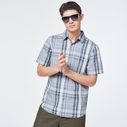 Beyond Basic Check Short Sleeve Shirt - Gray Check