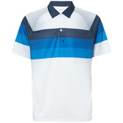 Color Block Graphic Polo - White