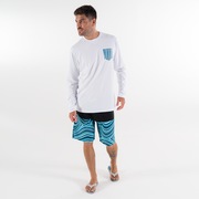 Camiseta Marbled LS - White