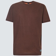 Iridium Grid Short Sleeve Tee - New Orange Grid Print